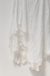Marc Le Bihan irregular wrinkled silk skirt series 2503 MLB-2503-BAI white